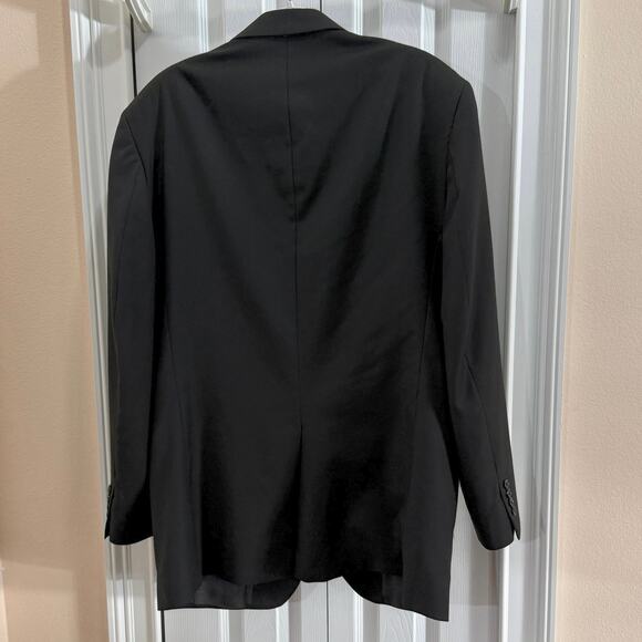 Jos. A. Bank 43L men’s charcoal suit jacket blazer 100% wool 2-button front - Picture 2 of 8